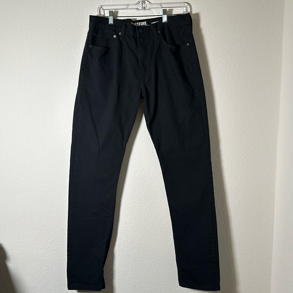 Signature by Levi Strauss S37 Slim Men’s Black Jeans Size 34 x 34